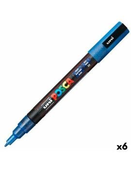 Marcador POSCA PC-3ML Azul (6 Unidades)