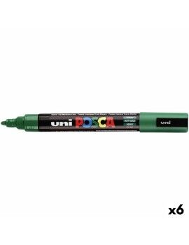 Rotuladores POSCA PC-5M Verde (6 Unidades)