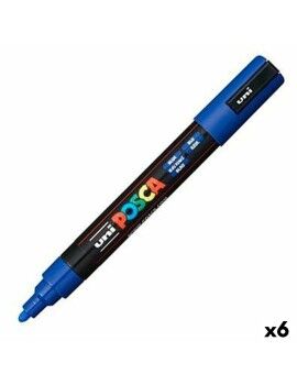 Rotuladores POSCA PC-5M Azul (6 Unidades)