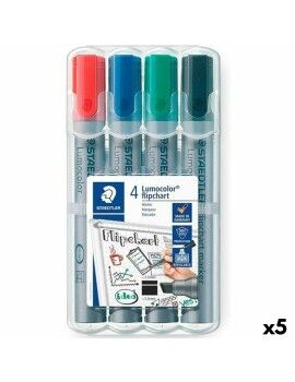 Conjunto de Canetas de Feltro Staedtler Ardósia branca Multicolor (5 Unidades)