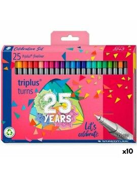 Conjunto de Canetas de Feltro Staedtler Triplus Fineliner 334 (10 Unidades)