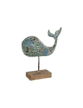 Figura Decorativa Home ESPRIT Baleia Mediterrâneo 29 x 8 x 32 cm