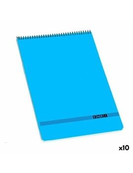 Caderno ENRI 80 Folhas Azul (10 Unidades)