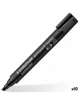 Rotulador permanente Staedtler Lumocolor 350 Negro (10 Unidades)