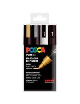 Set de Marcadores POSCA PC-5M GSWB 4 Piezas