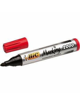 Rotulador permanente Bic Marking 2000 Rojo 12 Piezas