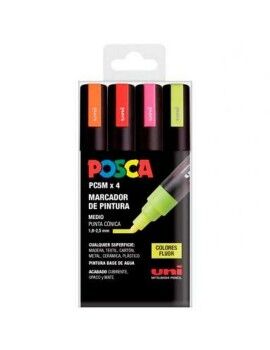 Conjunto de Marcadores POSCA PC-5M Fluor Multicolor