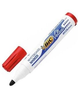 Marcadores de giz líquido Bic Velleda Ecolutions 1701 Vermelho (12 Peças)