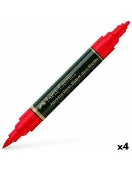 Rotuladores Faber-Castell Durer Rojo (4 Piezas) (4 Unidades) (121 Piezas)