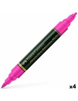 Rotuladores Faber-Castell Durer Cor de Rosa (4 Peças)