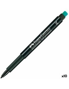 Rotulador permanente Faber-Castell Multimark 1525 M Preto (10 Unidades)