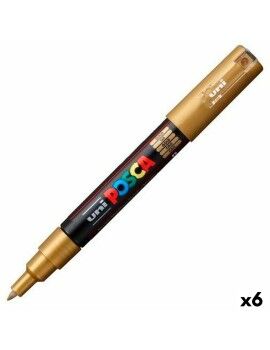 Rotuladores POSCA PC-1M Dorado (6 Unidades)