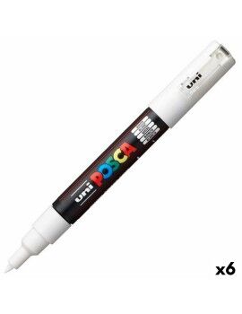 Rotuladores POSCA PC-1M Blanco Negro (6 Unidades)