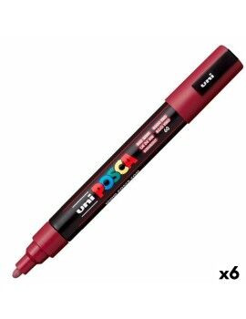 Rotuladores POSCA PC-5M Granate (6 Unidades)