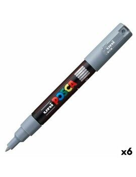 Rotuladores POSCA PC-1M Gris (6 Unidades)