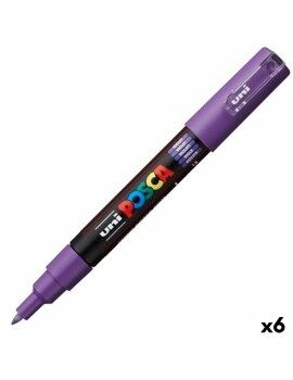 Rotuladores POSCA PC-1M Violeta (6 Unidades)