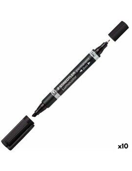 Rotulador permanente Staedtler Lumocolor 348 Preto (10 Unidades)