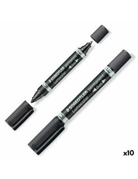 Rotulador permanente Staedtler Lumocolor 348-9 Negro (10 Unidades)