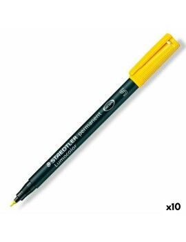 Rotulador permanente Staedtler Lumocolor 313-1 S Amarelo (10 Unidades)