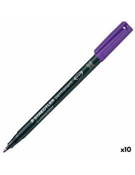 Rotulador permanente Staedtler Lumocolor 317-6 M Violeta (10 Unidades)