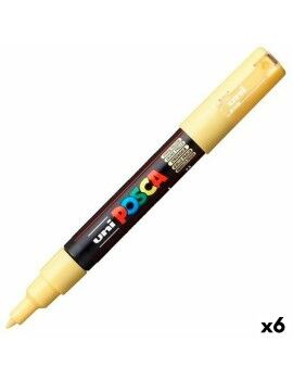 Rotuladores POSCA PC-1M Amarillo (6 Unidades)