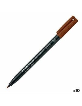 Rotulador permanente Staedtler Lumocolor 317-7 M Negro (10 Unidades)