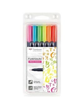 Conjunto de Canetas de Feltro Tombow Fudenosuke Multicolor