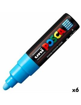 Rotulador POSCA PC-7M Azul claro (6 Unidades)