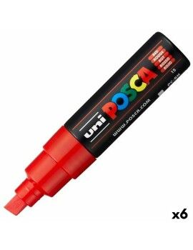 Rotulador POSCA PC-8K Rojo (6 Unidades)