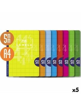 Cuaderno Lamela Multicolor A4 (5 Unidades)