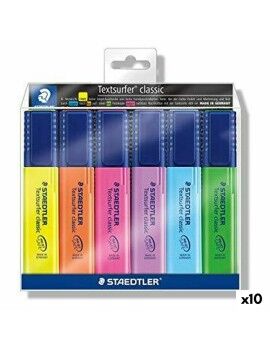 Conjunto de Marcadores Fluorescentes Staedtler Textsurfer Classic 6 Peças (10 Unidades)