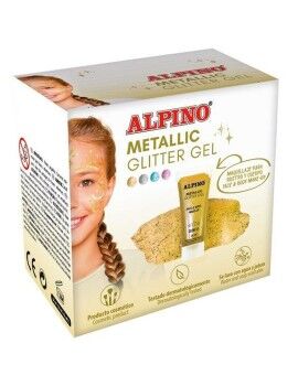 Maquillaje para Niños Alpino Gel Purpurina Dorado