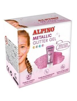 Maquillaje para Niños Alpino Gel Purpurina Rosa