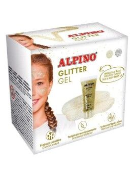 Maquillaje para Niños Alpino Gel Purpurina Dorado