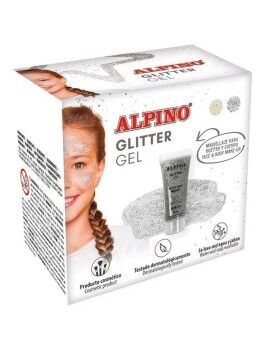 Maquillaje para Niños Alpino Gel Purpurina Plateado