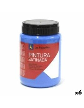 Témpera La Pajarita Intense L-12 6 Piezas Azul Satinado