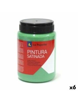 Témpera La Pajarita L-17 6 Piezas Verde Escolar Satinado