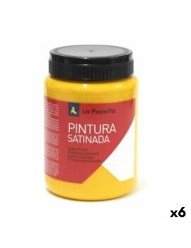 Têmpera La Pajarita L-27 Amarelo Acetinado Escolar (35 ml) (6 Unidades)