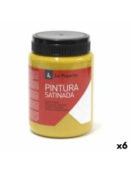 Témpera La Pajarita L-03 Oxide 6 Piezas Satinado Escolar Amarillo