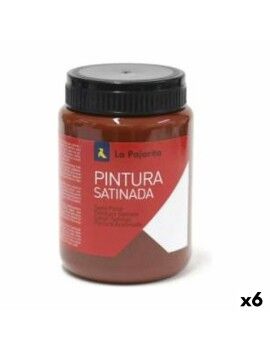 Témpera La Pajarita L-08 Oxide 6 Piezas Satinado Escolar Rojo