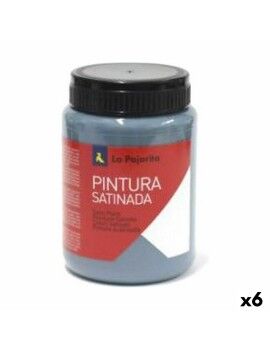 Témpera La Pajarita Metallic L-34 6 Piezas Azul Escolar Satinado