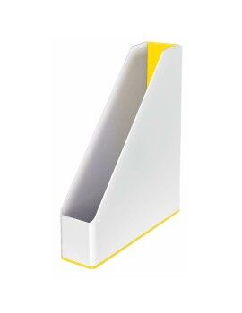 Porta-revistas Leitz Amarelo Branco A4 poliestireno 7,3 x 31,8 x 27,2 cm