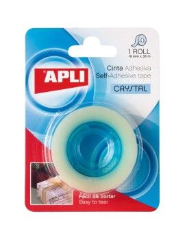 Cinta Adhesiva Apli Transparente Papel 10 Piezas 19 x 33 mm