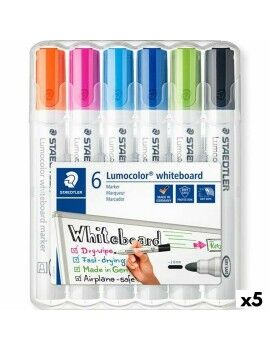 Conjunto de Marcadores Staedtler Lumocolor 351 Ardósia branca 6 Peças (5 Unidades)