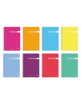 Cuaderno Pacsa Plastipac Multicolor Cuarto 5 Piezas 80 Hojas