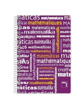 Cuaderno Pacsa Violeta Din A4 4 Piezas 80 Hojas