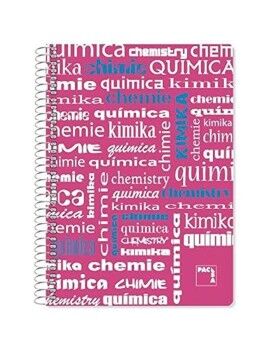 Caderno Pacsa Cor de Rosa Multicolor Din A4 4 Peças 80 Folhas