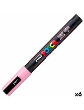 Marcador POSCA PC-3M Rosa Claro (6 Unidades)