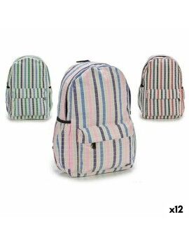 Mochila Escolar Rayas Multicolor 13 x 45 x 31 cm 12 Unidades