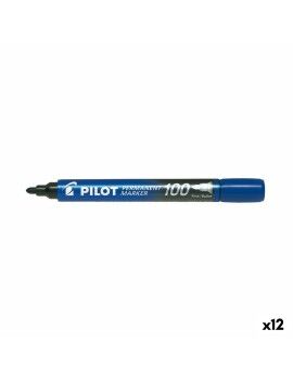 Rotulador permanente Pilot SCA-100 Azul (12 Unidades)